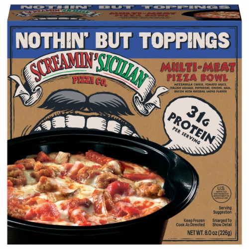 Screamin' Sicilian® Multi-Meat Pizza Bowl Perspective: front