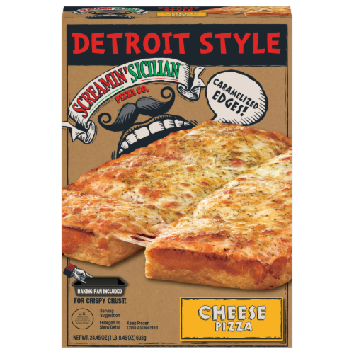 Screamin' Sicilian® Cheese Detroit Style Frozen Pizza Perspective: front