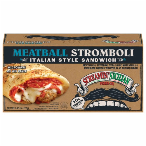 Screamin' Sicilian® Stromboli Meatball Perspective: front