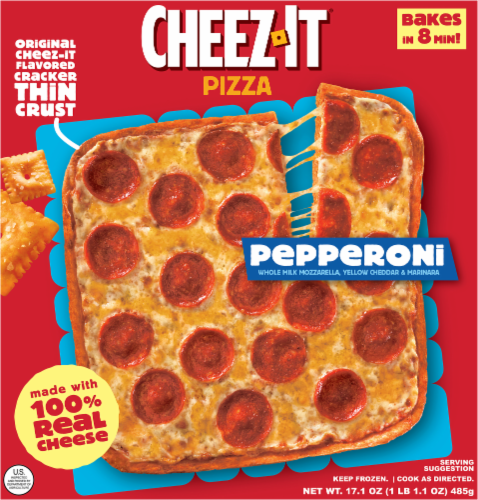 Cheez-It® Original Pepperoni Frozen Pizza Perspective: front