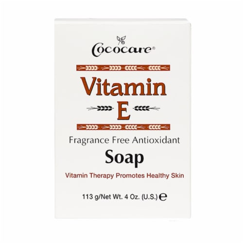 Cococare Vitamin E Fragrance Free Antioxidant Soap Perspective: front