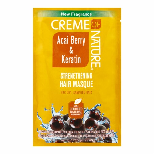 Creme of Nature Acai Berry & Keratin Strengthening Hair Masque Perspective: front