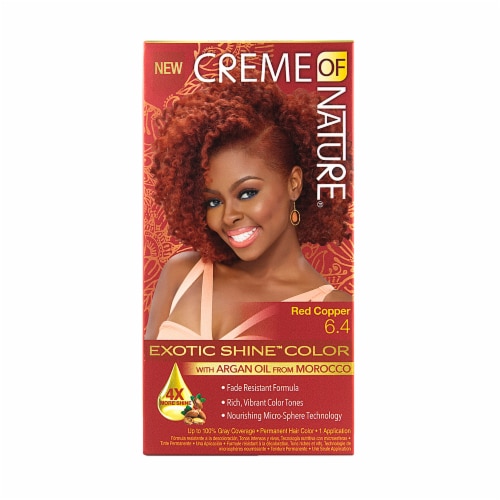Creme of Nature Red Copper 7.64 Hair Color Perspective: front