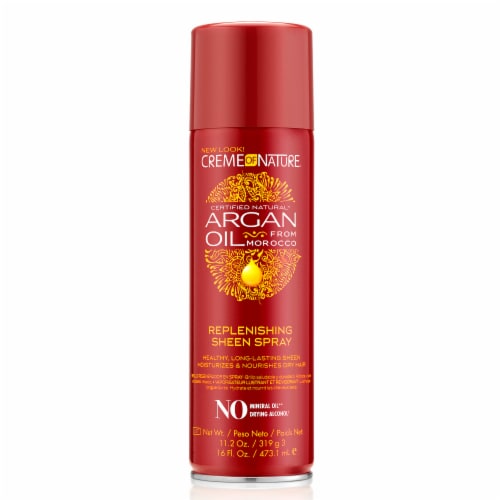 Creme of Nature Argan Oil Replenishing Sheen Spray Perspective: front