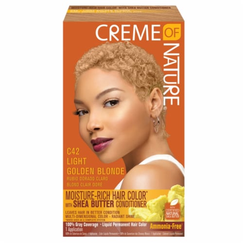 Creme of Nature Light Golden Blonde Liquid Hair Color Perspective: front