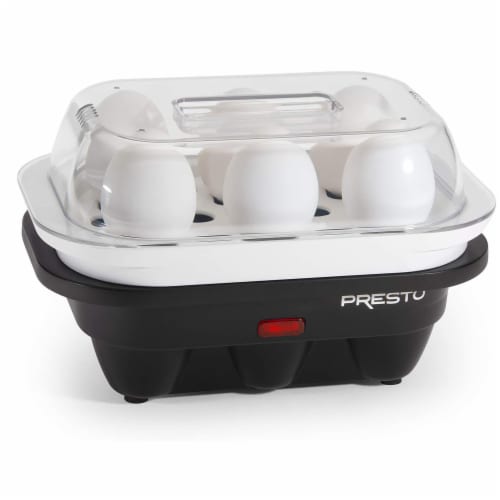 Presto Egg Cooker - Black/White Perspective: front