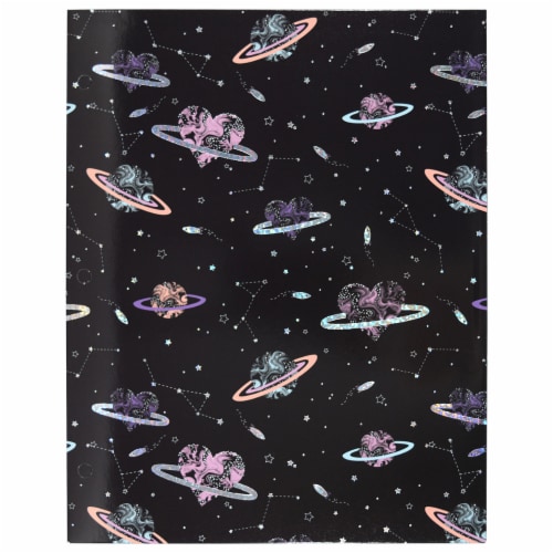 Top Flight 2 Pocket Prismatic Foil Paper Portfolio - Assorted Perspective: front