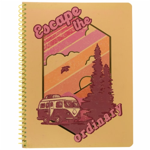 Top Flight Uptown Girl Wide Rule 1-Subject Notebook - Assorted Perspective: front