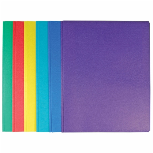 Top Flight 2 Pocket Folders with Tangs - Assorted Perspective: front