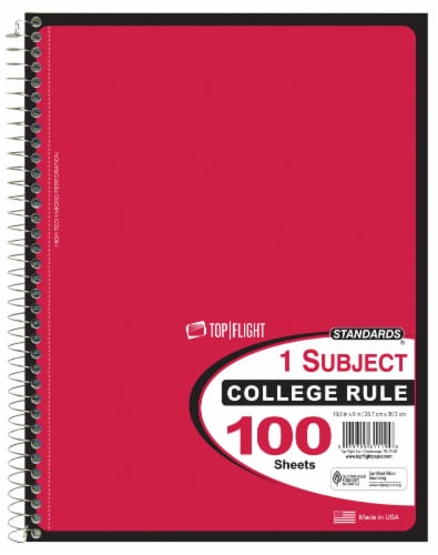 Top Flight Notebook 100 Pack Perspective: front