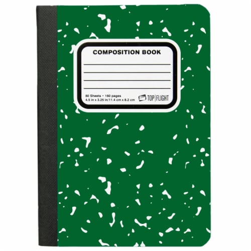 Top Flight Mini Composition Book - 80 Sheets - Assorted Perspective: front