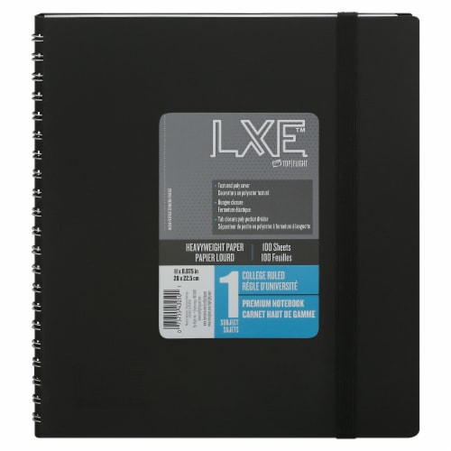 Top Flight LXE College Ruled 1-Subject Notebook Perspective: front