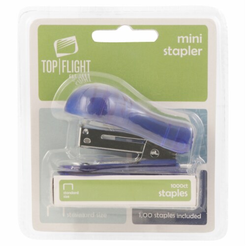 Top Flight Standard Size Staples + Mini Stapler Perspective: front