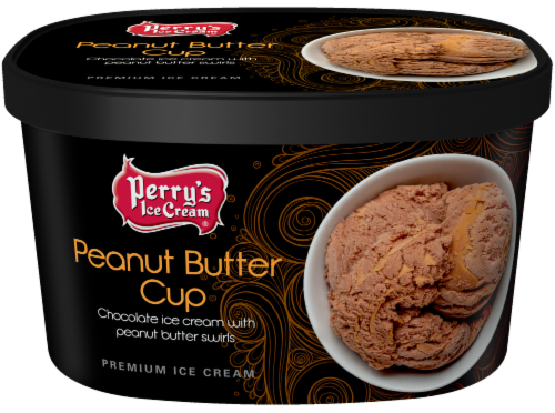 Perry's Ice Cream® Peanut Butter Cup Ice Cream Tub Perspective: front