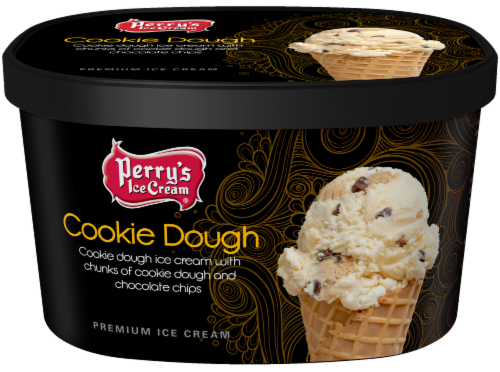 Perry's Ice Cream® Cookie Dough Ice Cream Tub Perspective: front