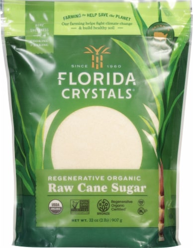 Florida Crystals Organic Raw Cane Sugar Perspective: front