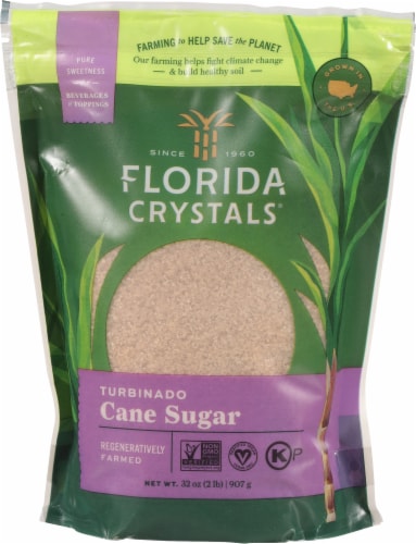 Florida Crystals Turbinado Cane Sugar Perspective: front