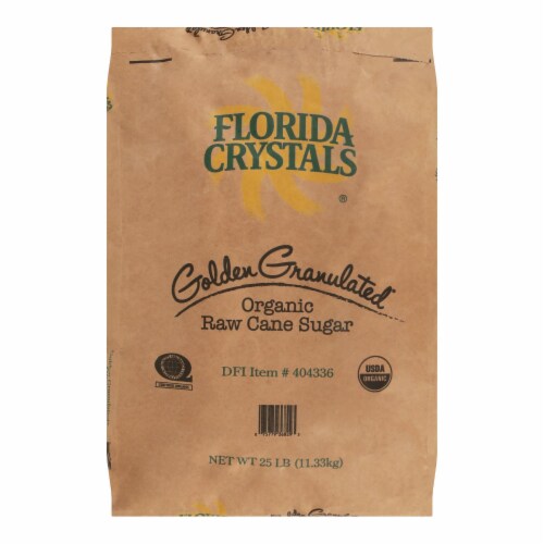 Florida Crystals Organic Powdered Sugar - Sugar - 1 Bag - 25lb Perspective: front