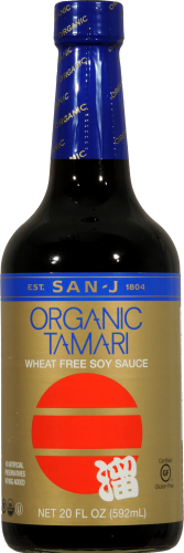 San-J Naturally Brewed Premium Soy Sauce Tamari, 10 fl oz - Gerbes