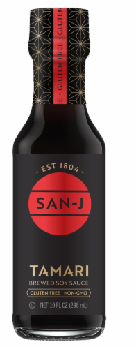 San-J Naturally Brewed Premium Soy Sauce Tamari, 10 fl oz - Gerbes