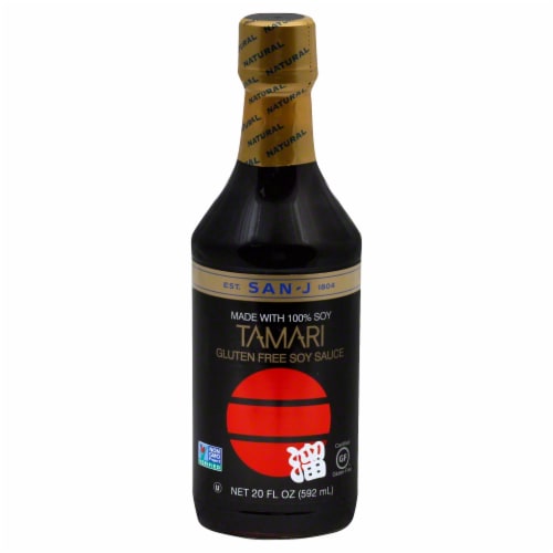 San-J Tamari Gluten Free Soy Sauce Perspective: front