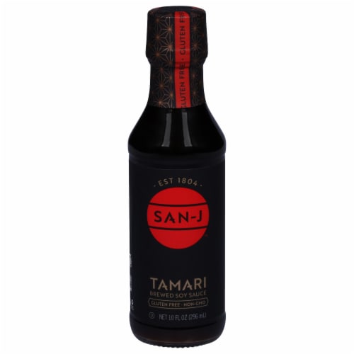 San-J Gluten Free Szechuan Spicy Hot Stir-Fry & Marinade Sauce Perspective: front