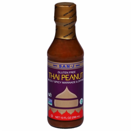 San-J Gluten Free Thai Peanut Marinade & Dipping Sauce Perspective: front