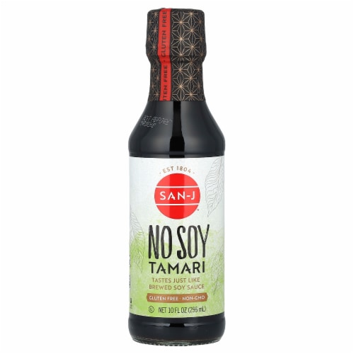 San-J No Soy Tamari - 10 fl oz (296 ml) Perspective: front