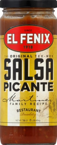 El Fenix Hot Picante Sauce Perspective: front