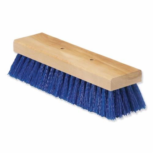 NSN6827628 10 in. Wide Flex Sweep Deck Brush Head Polypropylene Bristles Perspective: front