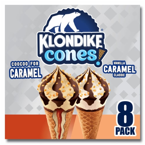 Klondike Coocoo for Caramel & Vanilla Caramel Frozen Dairy Dessert Cones