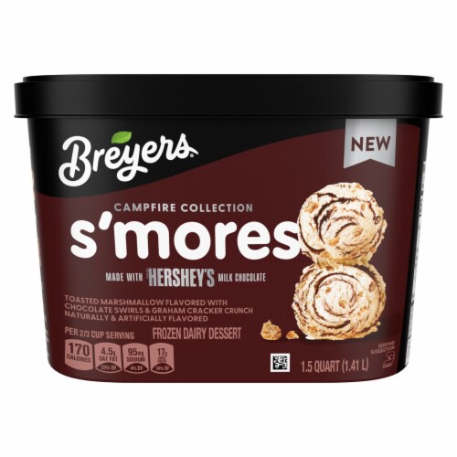 Breyers® S'mores Ice Cream Tub Perspective: front