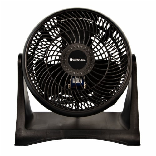 Comfort Zone® Black Turbo Fan Perspective: front
