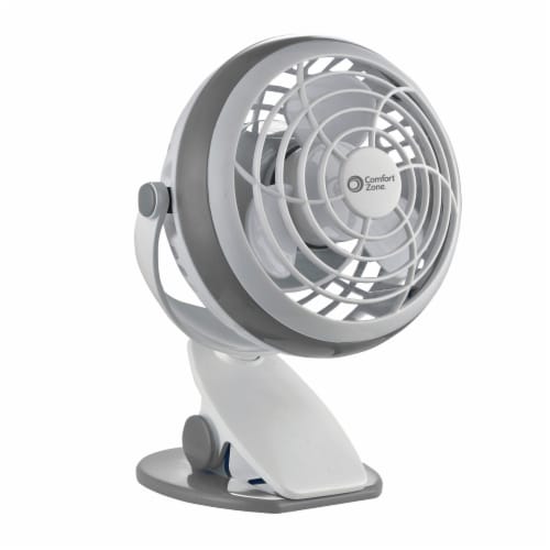 Comfort Zone Battery & USB Desk Clip Fan - Assorted Perspective: front