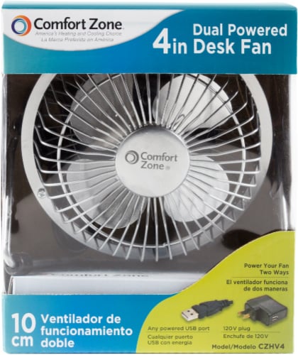 Comfort Zone Dual Powered High Velocity Fan - Assorted Perspective: front