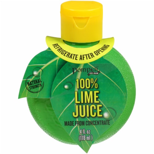 Pompeii® 100% Lime Juice Perspective: front