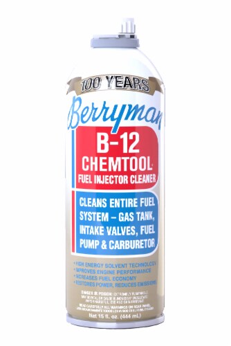 Berryman B-12 Chemtool Thru-Rail Fuel Injector Pour-In Cleaner Perspective: front