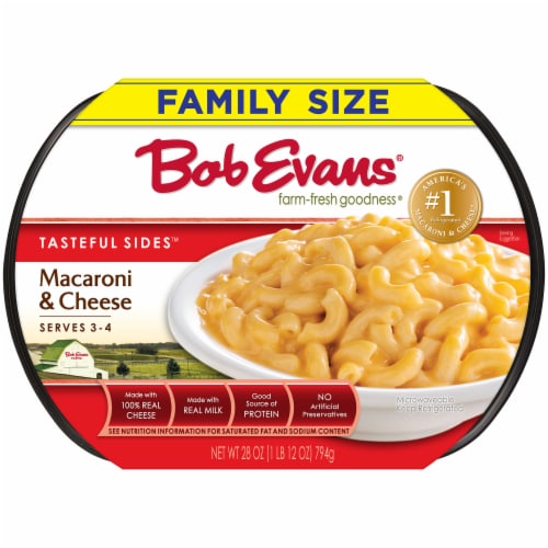 Bob Evans Family Size Macaroni and Cheese Perspective: front
