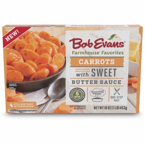 Bob Evans Farmhouse Favorites Carrots with Sweet Butter Sauce Perspective: front