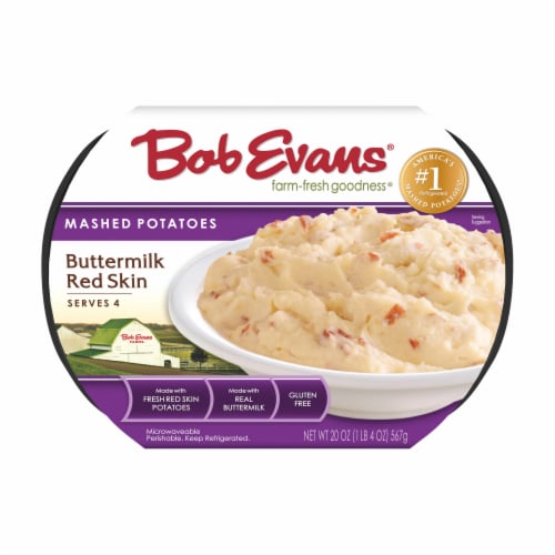 Bob Evans Buttermilk Red Skin Mashed Potatoes Perspective: front
