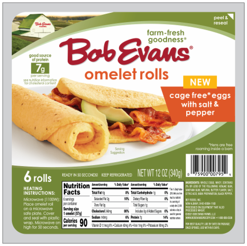 Bob Evans® Salt & Pepper Omelet Rolls Perspective: front