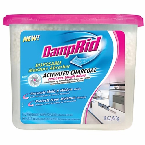 Damp Rid Moisture Absorber with Activated Charcoal - Clear/Pink Perspective: front