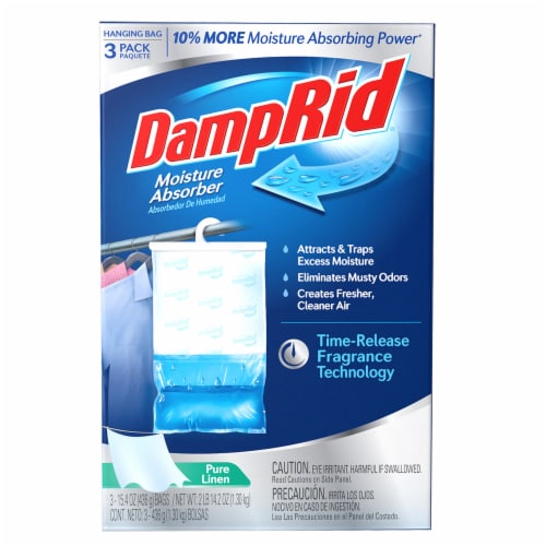 DampRid® Hanging Bag Moisture Absorber - Pure Linen Perspective: front