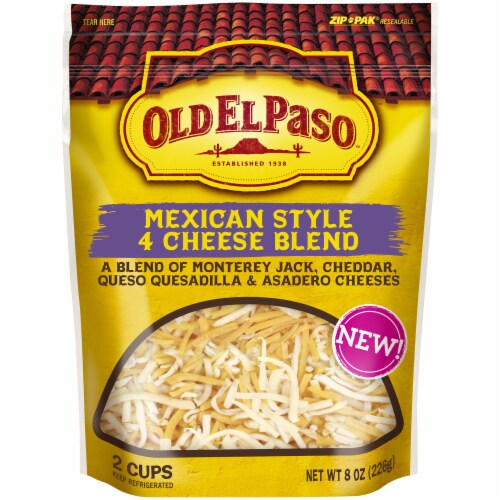 Old El Paso™ Mexico Style 4 Cheese Blend Shredded Cheese Perspective: front