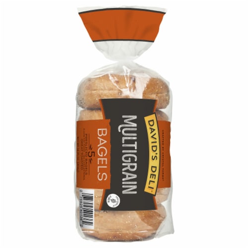David's Deli Multi Grain Bagels, 5 Ct Perspective: front
