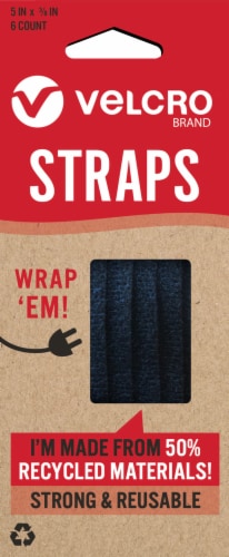 Velcro® ECO Velcro Straps - 6 Pack Perspective: front