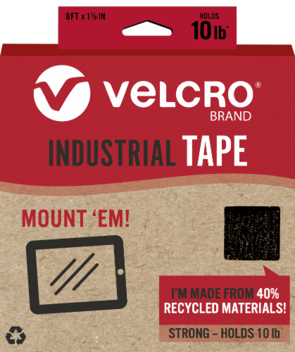 VELCRO® Brand ECO Black Industrical Tape Perspective: front