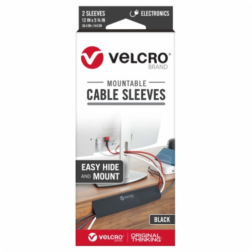 VELCRO® Brand Mountable Cable Sleeves Perspective: front