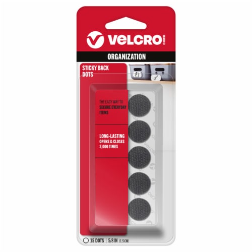 VELCRO® Brand Sticky Back Velcro Dot - Black Perspective: front