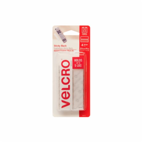 VELCRO® Brand Sticky Back Strips - 4 Pack, 3 1/2 x 3/4 in - Kroger